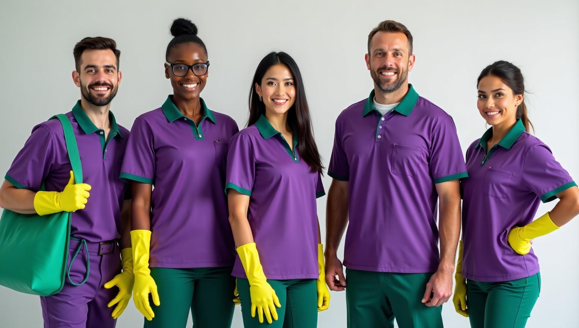 Professional cleaning team